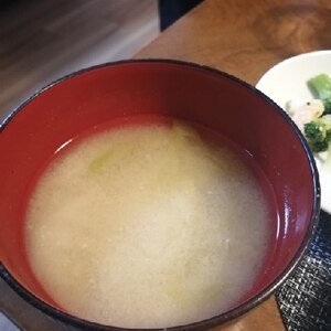 さつま芋と挽肉の味噌汁